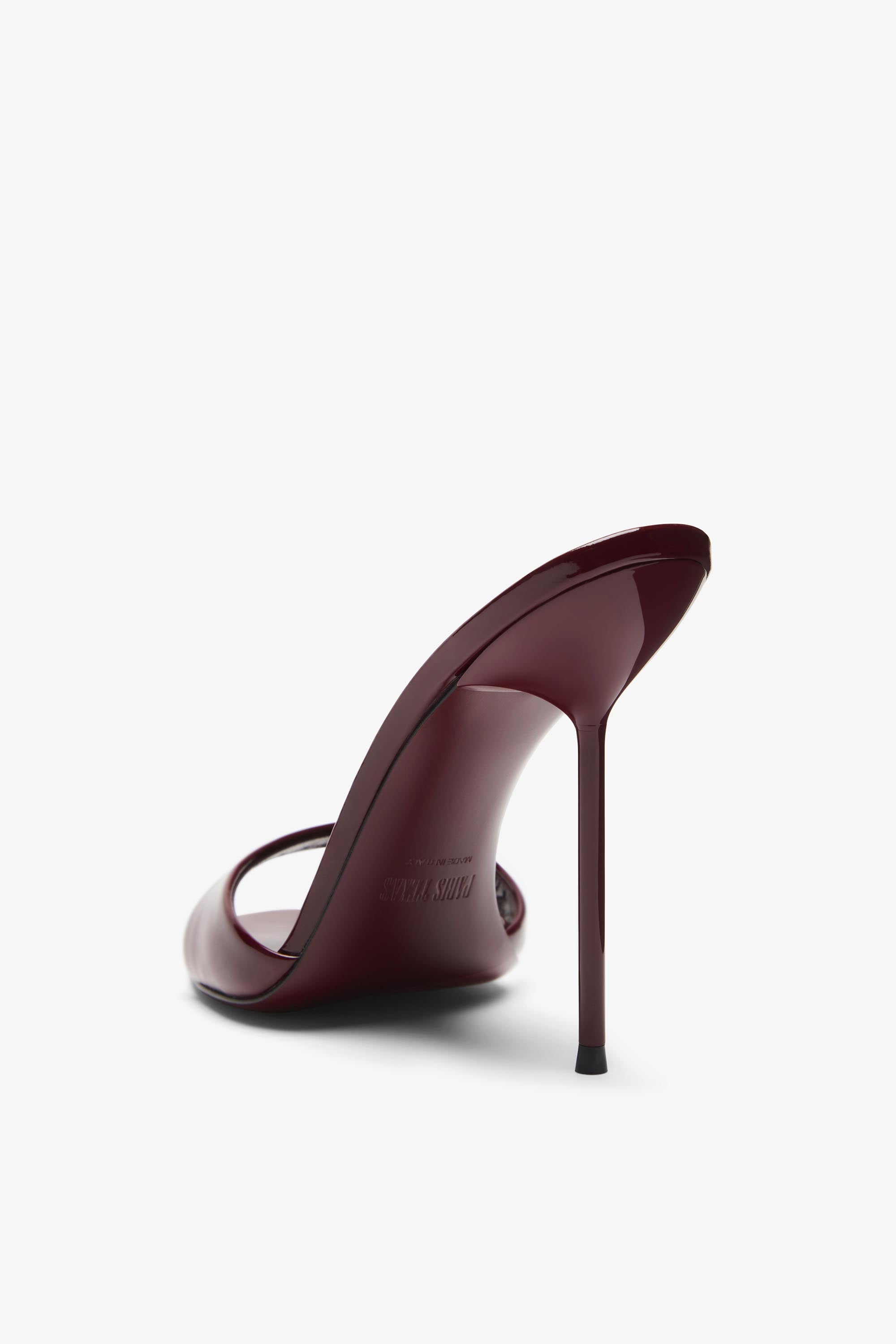 Rouge noir patent leather mules Paris Texas