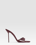 MULE EN CUIR VERNI