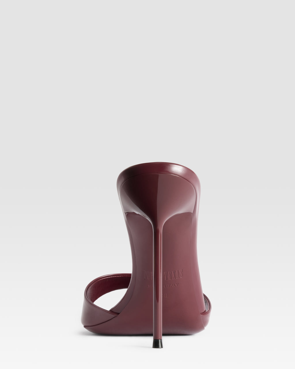 MULE EN CUIR VERNI