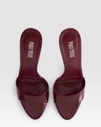 MULE EN CUIR VERNI