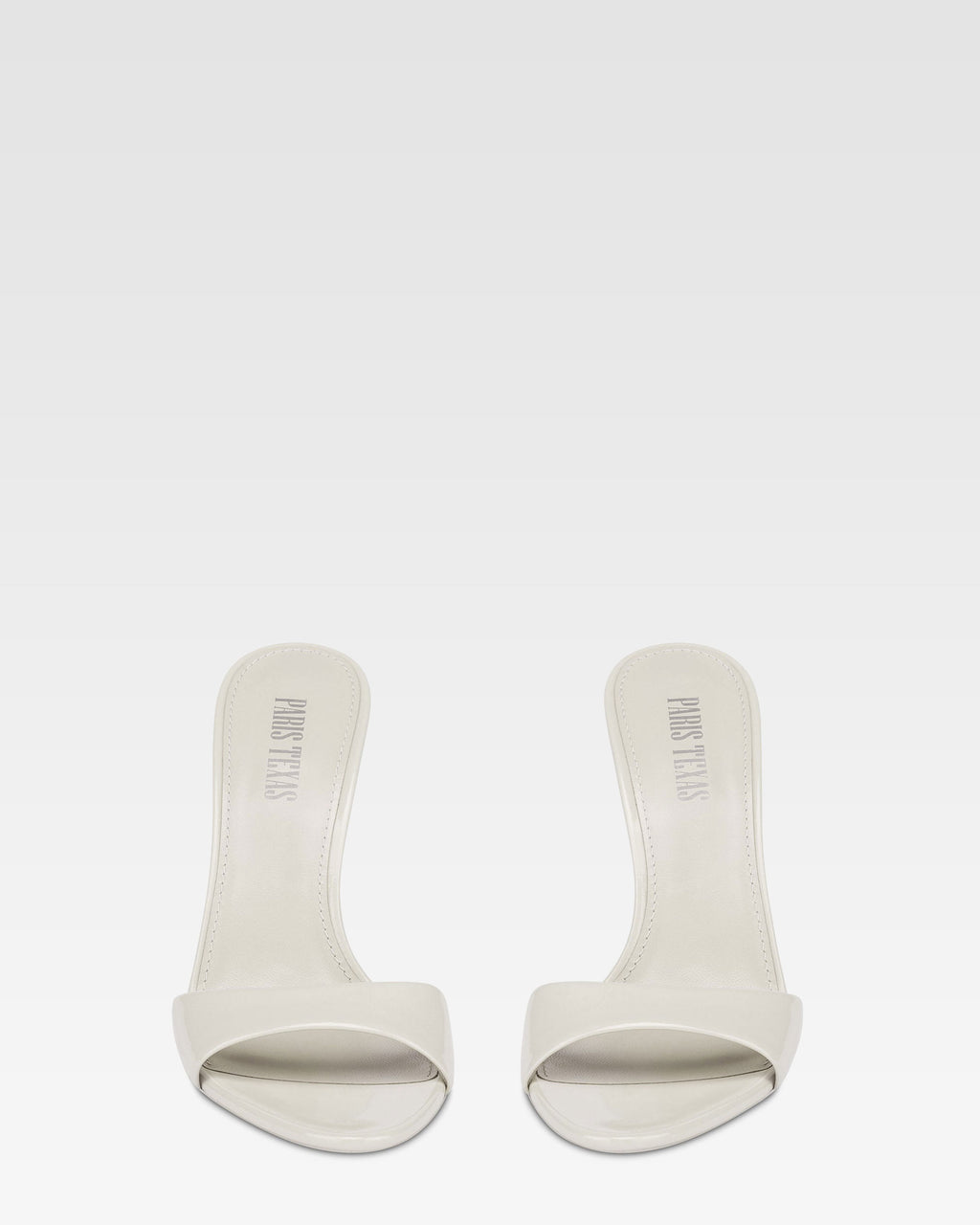 Mules in vernice grigia