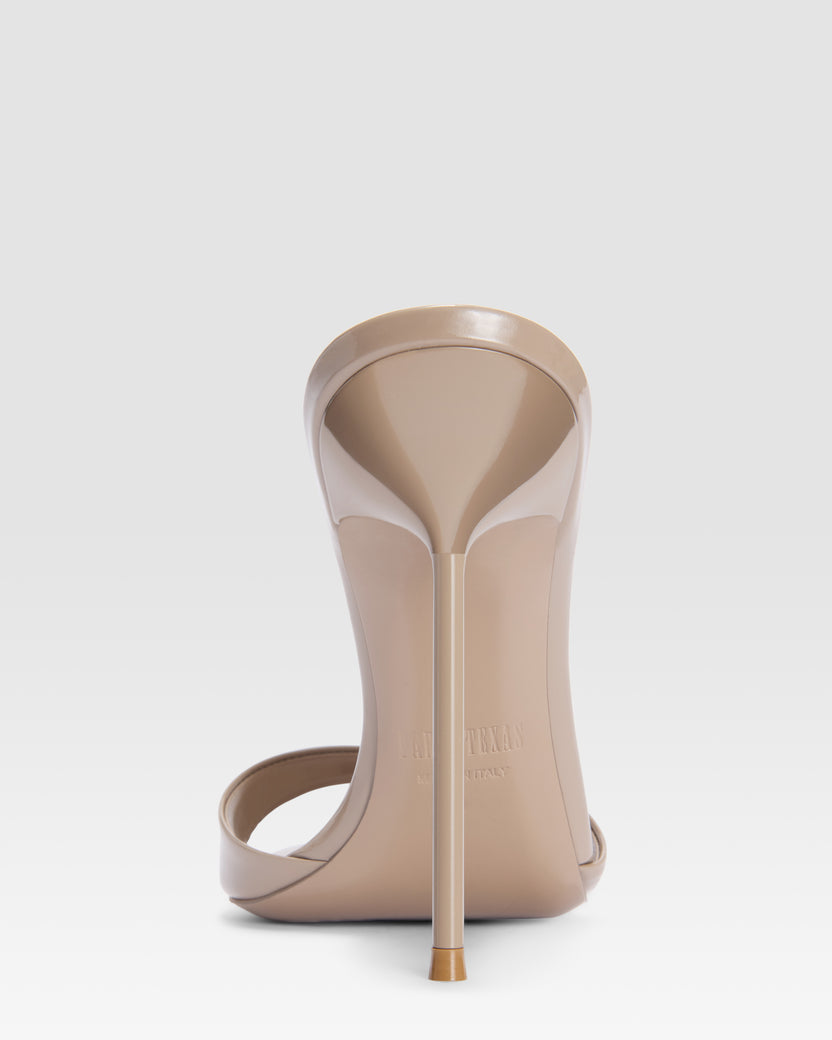 PATENT LEATHER MULE