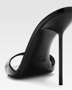 Patent leather mule