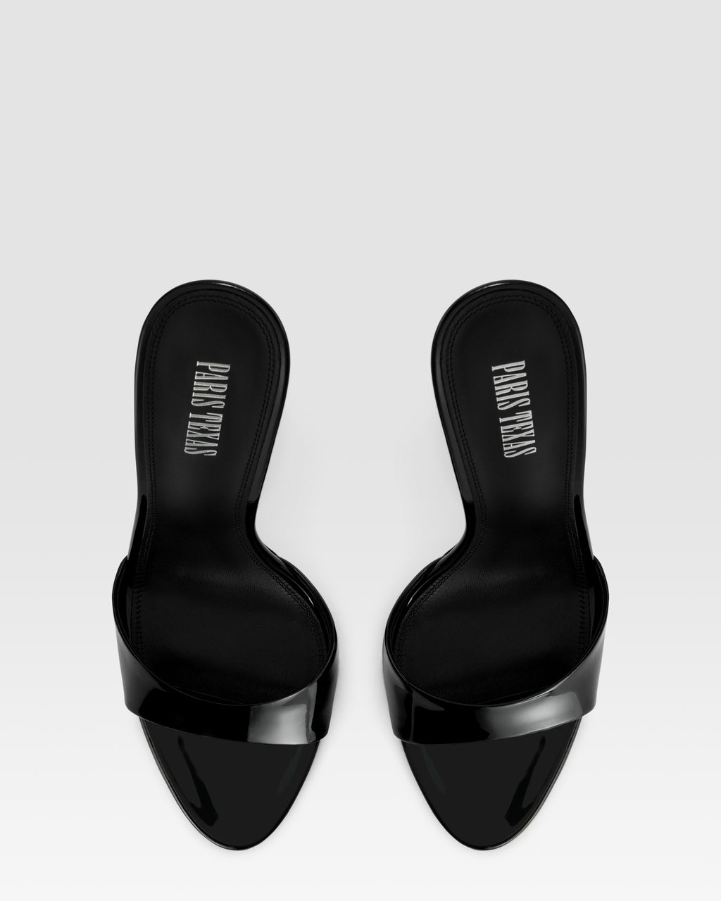Patent leather mule