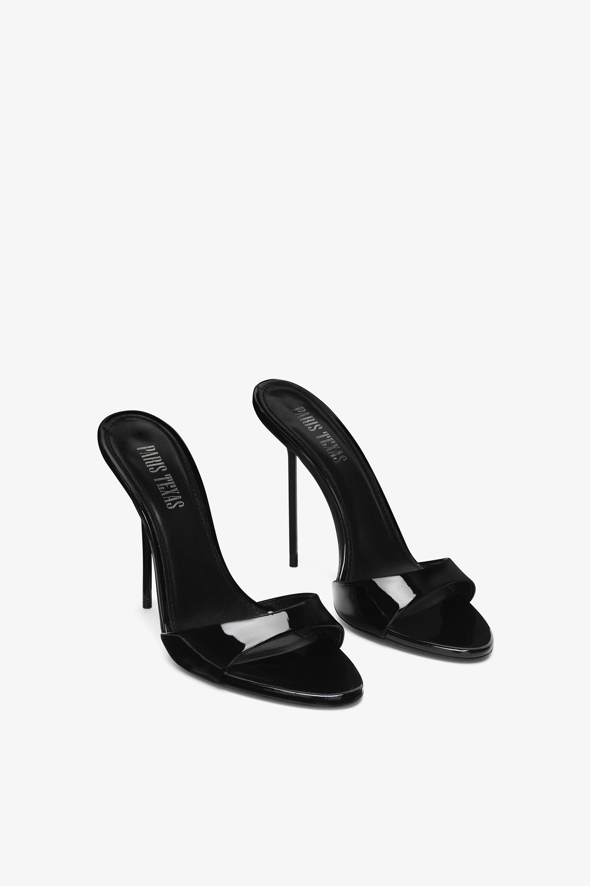 Patent leather best sale mule heels