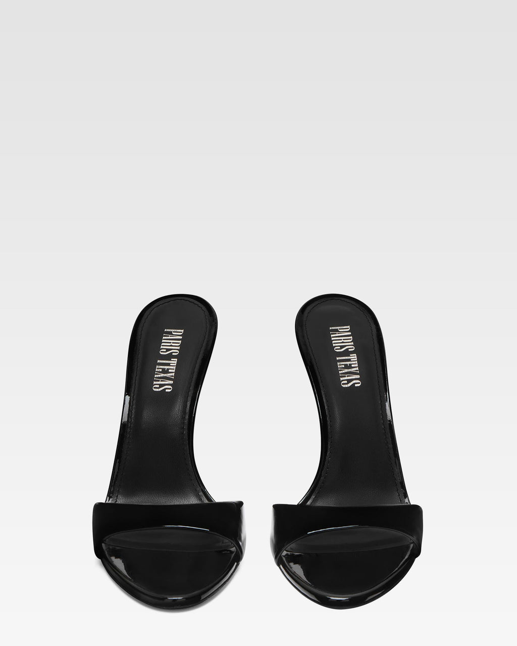 Mules de charol negro