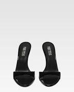 Mules de charol negro