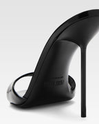 Mules de charol negro