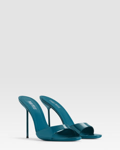 MULE EN CUIR VERNI