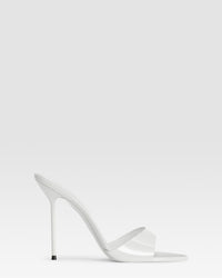 Patent leather mule — OPTIC WHITE