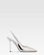 Slingback aus Spiegelleder