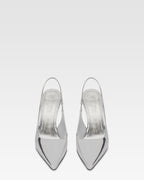 Slingback aus Spiegelleder