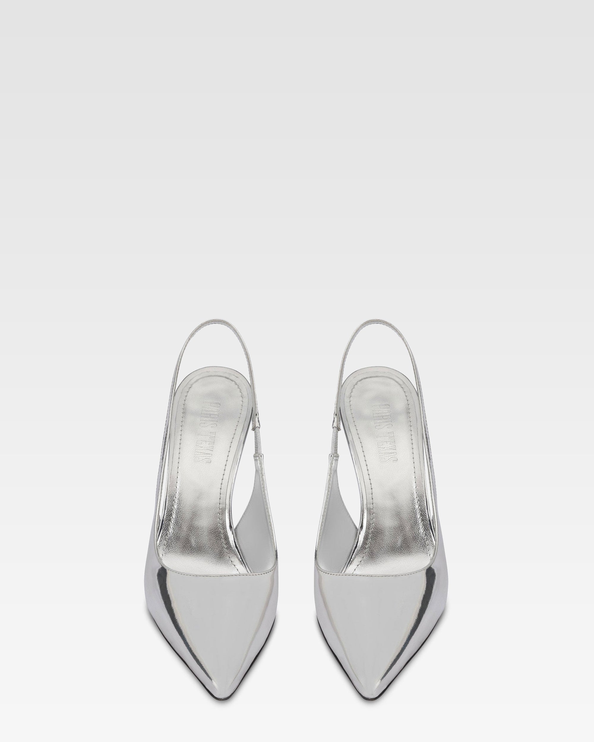 Slingback aus Spiegelleder