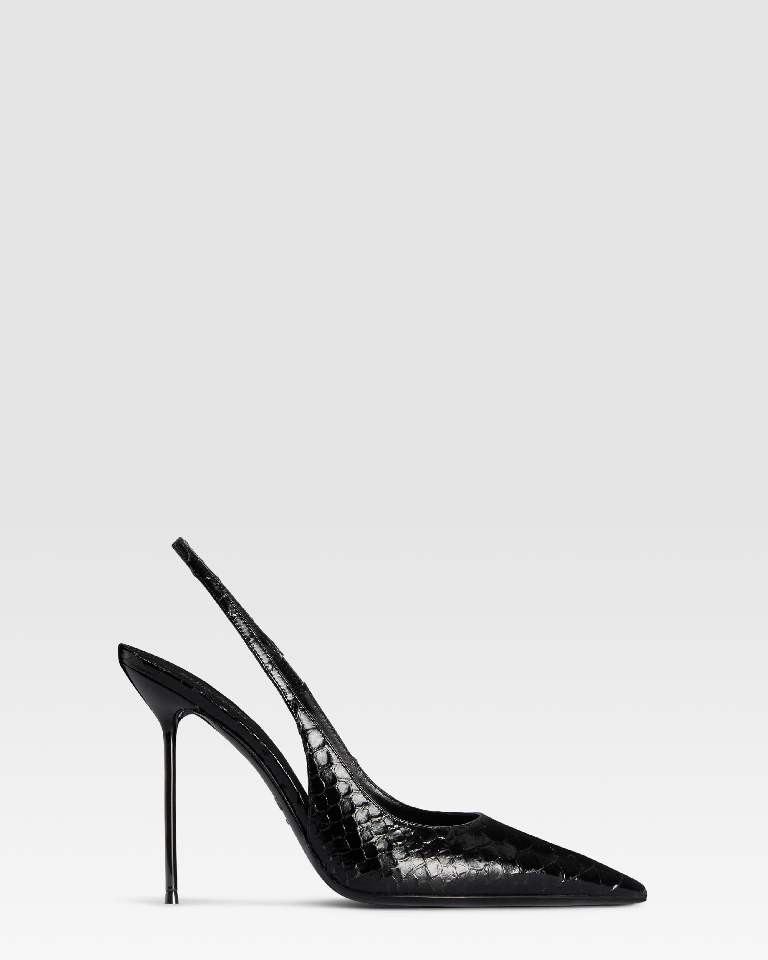 PYTHON-PRINT LEDER SLINGBACK