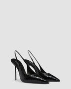 PYTHON-PRINT LEDER SLINGBACK