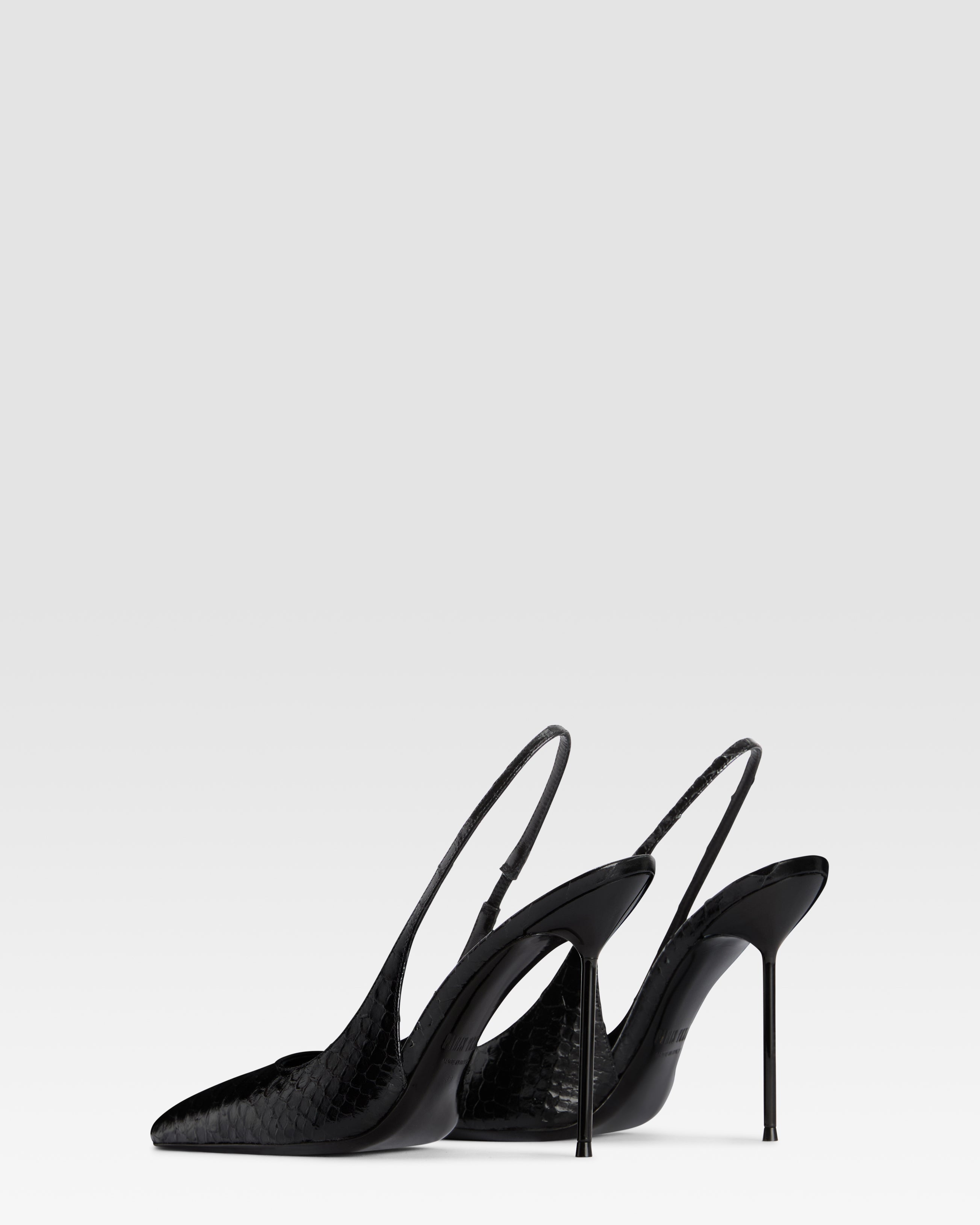 PYTHON-PRINT LEDER SLINGBACK