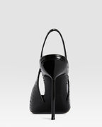 PYTHON-PRINT LEDER SLINGBACK