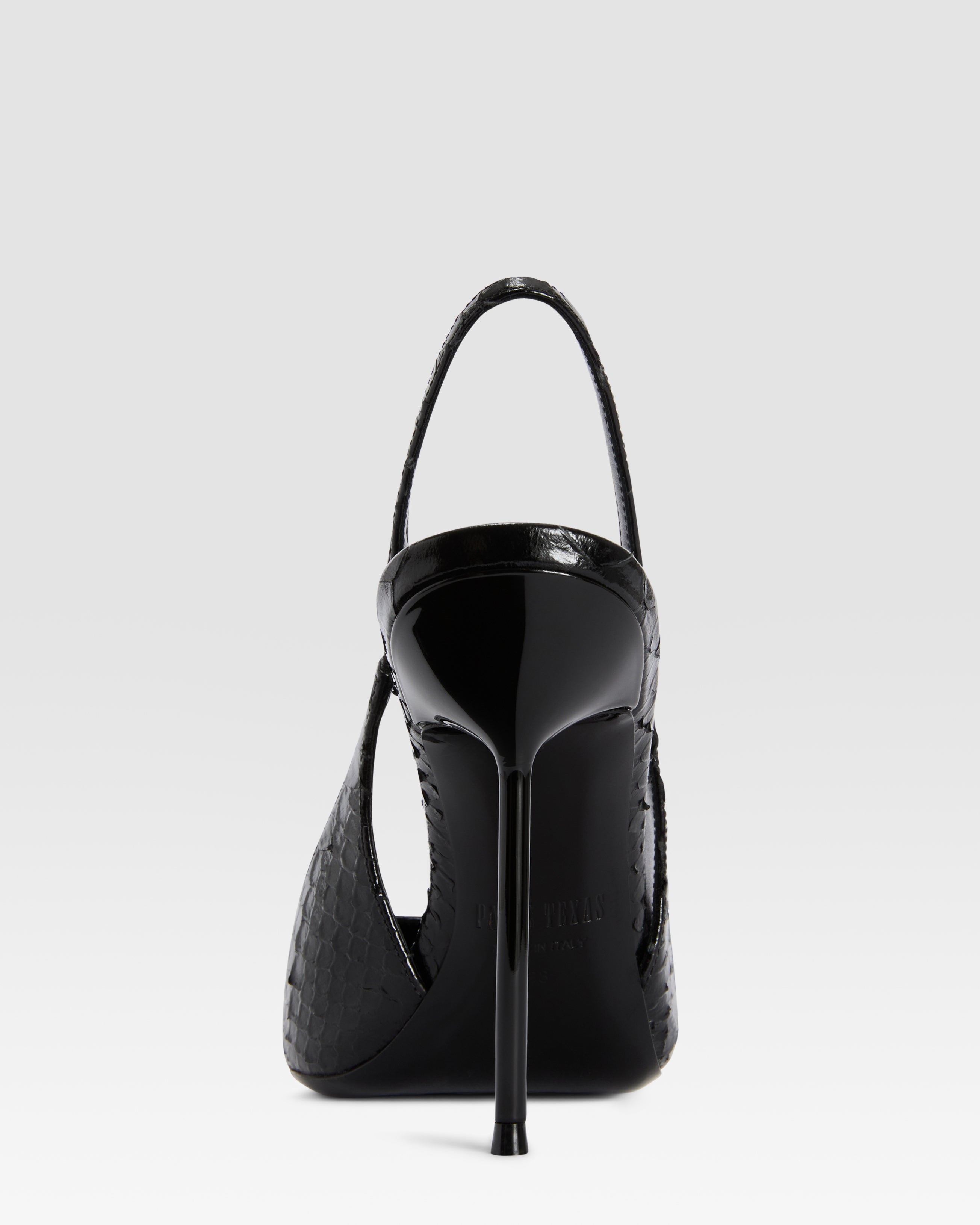 PYTHON-PRINT LEDER SLINGBACK