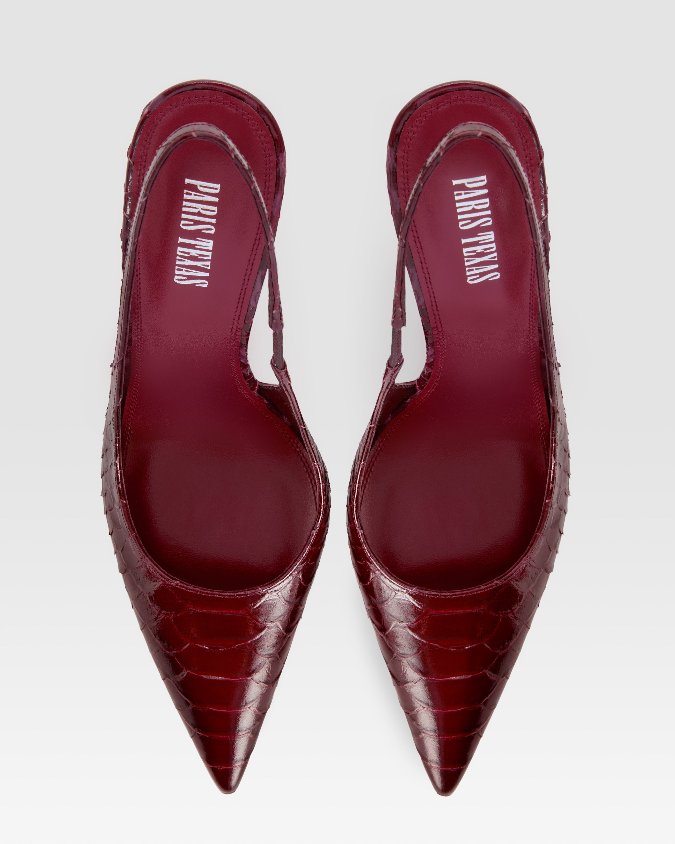 PYTHON-PRINT LEDER SLINGBACK