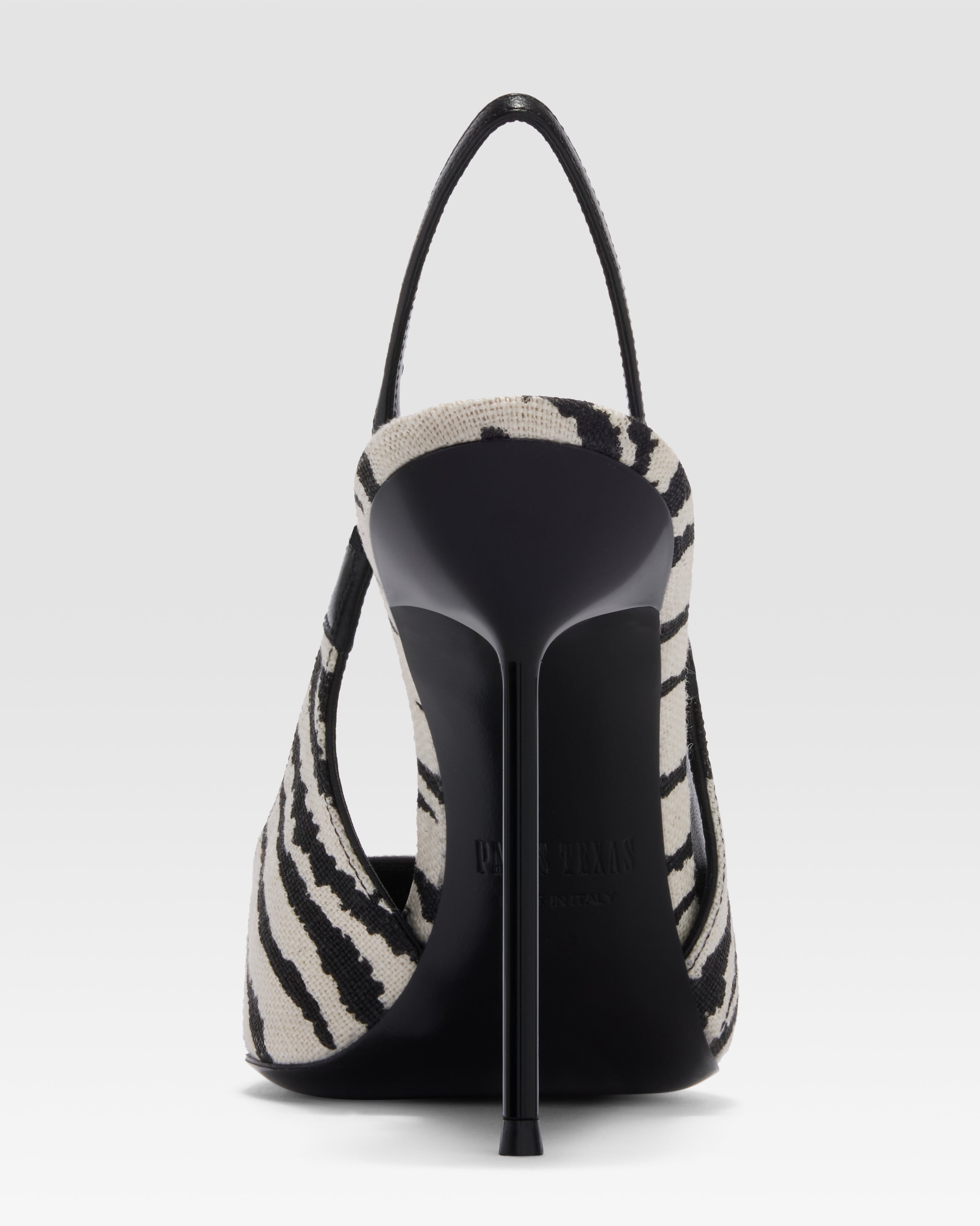 SLINGBACK IN LINO STAMPA ZEBRA