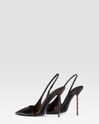 LACKLEDER SLINGBACK IN SCHILDPATT-OPTIK