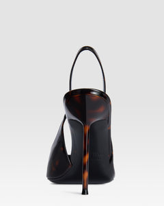 LACKLEDER SLINGBACK IN SCHILDPATT-OPTIK