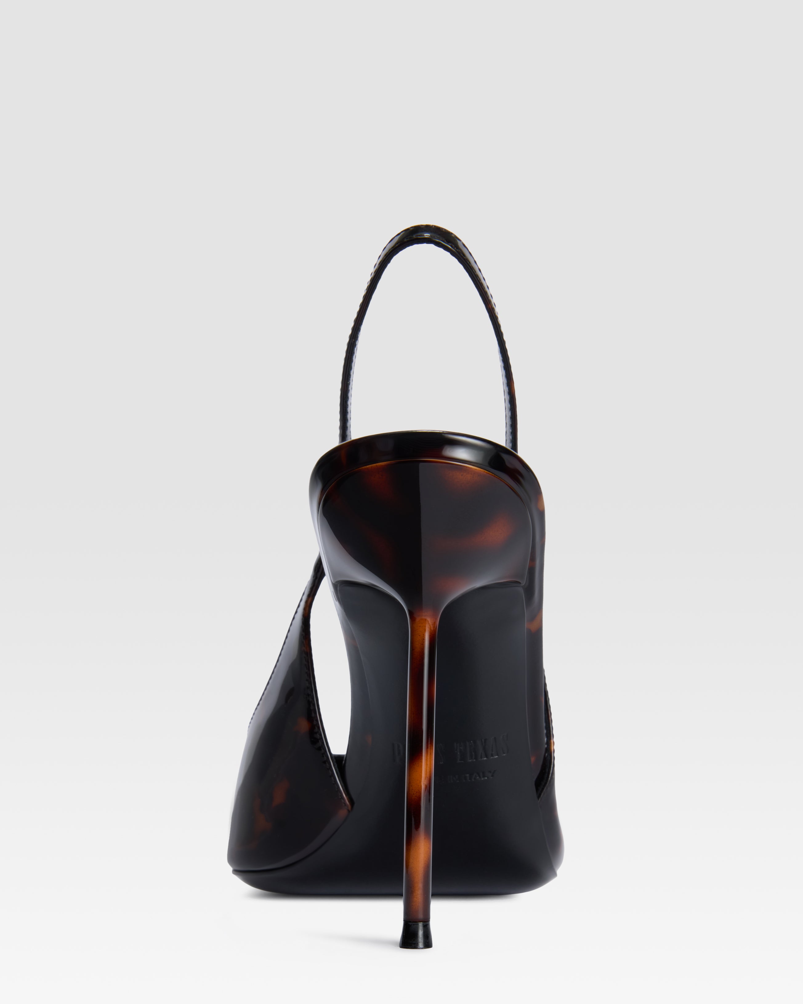 LACKLEDER SLINGBACK IN SCHILDPATT-OPTIK