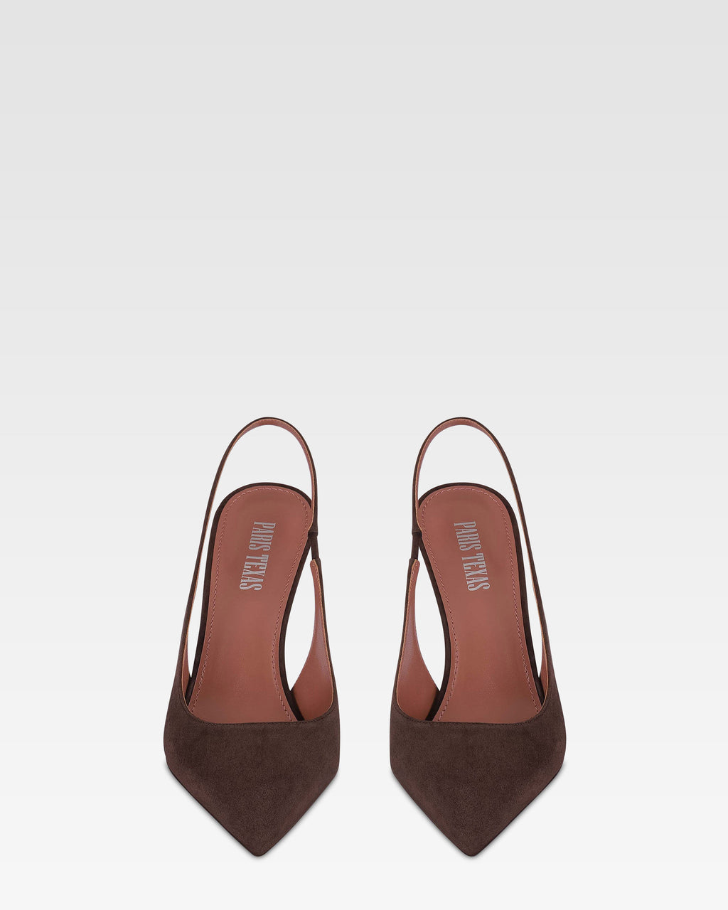 Slingbacks de ante color ebano