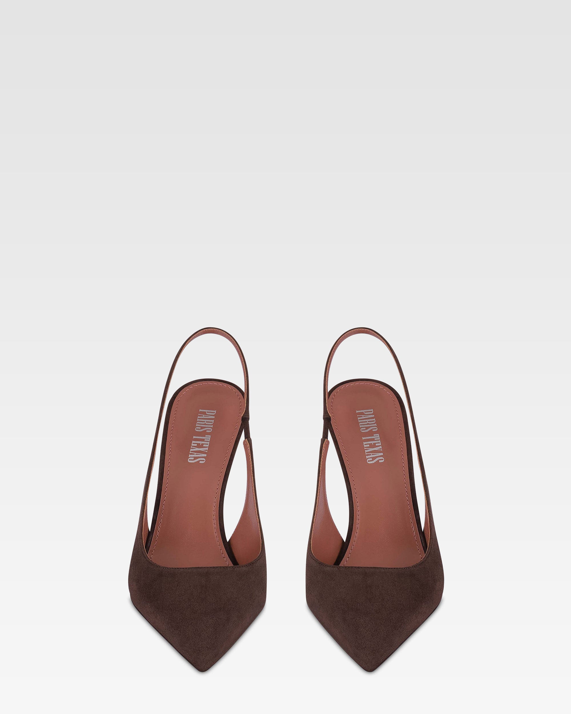 Slingbacks de ante color ebano