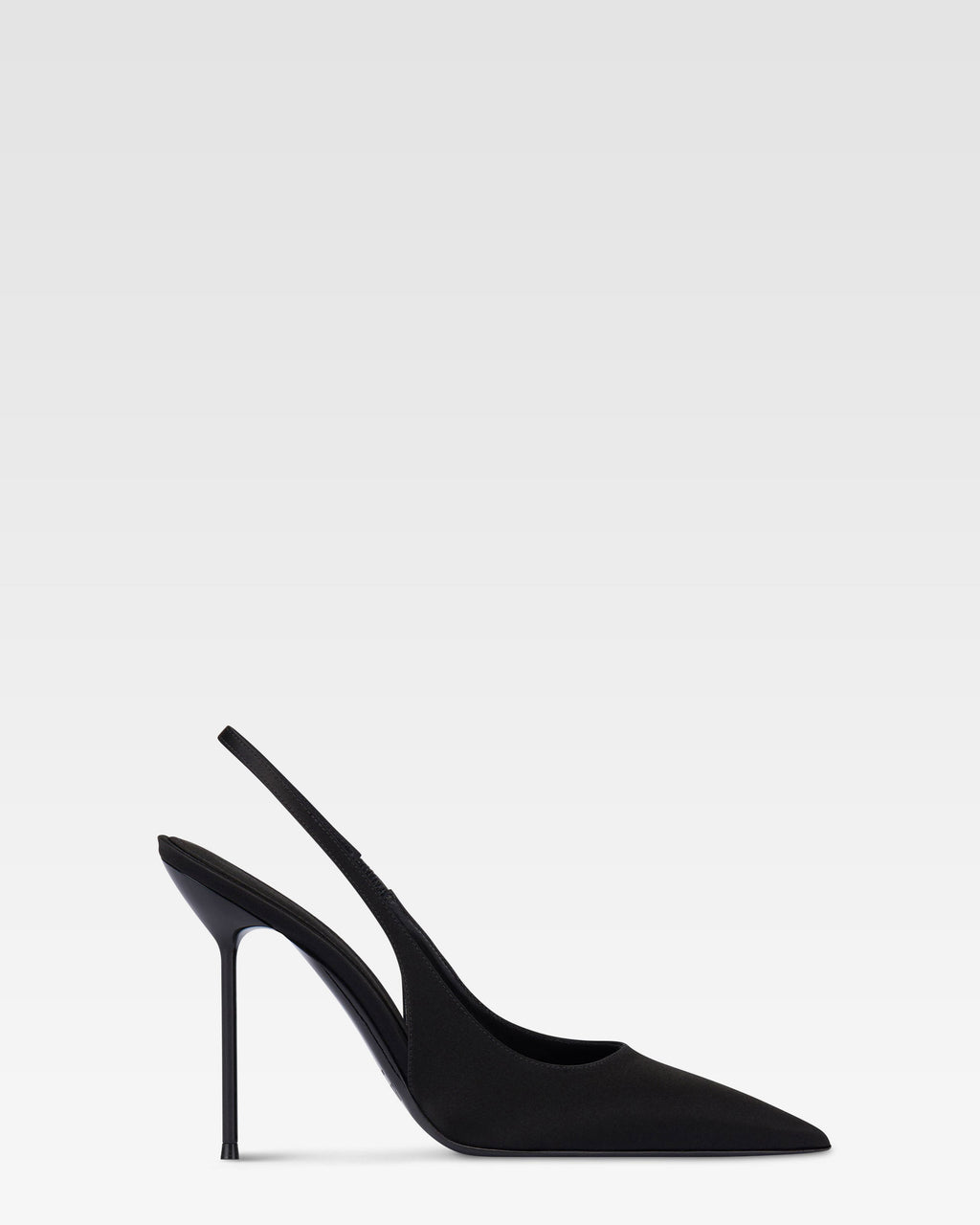 Slingbacks in raso nero