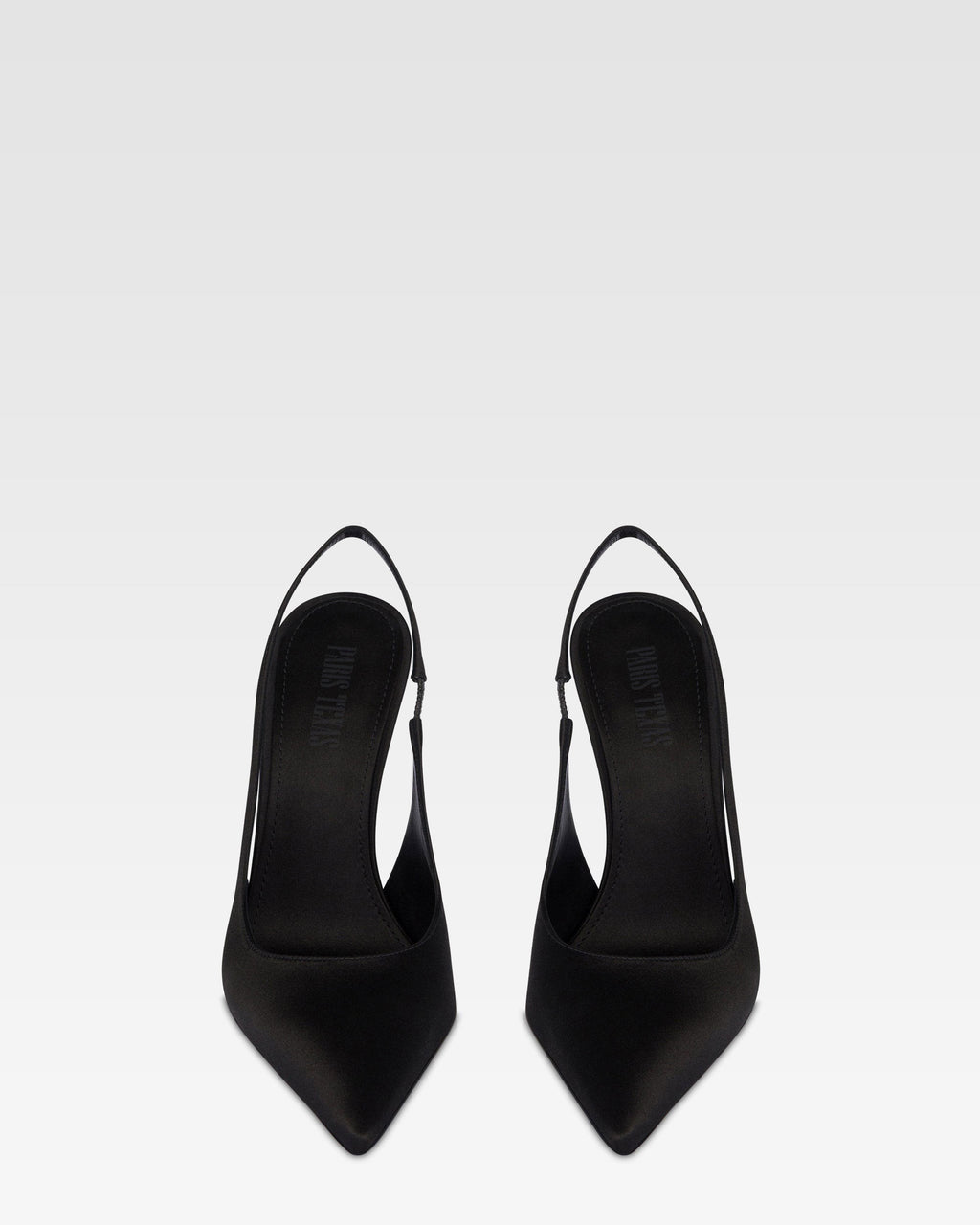 Slingbacks in raso nero