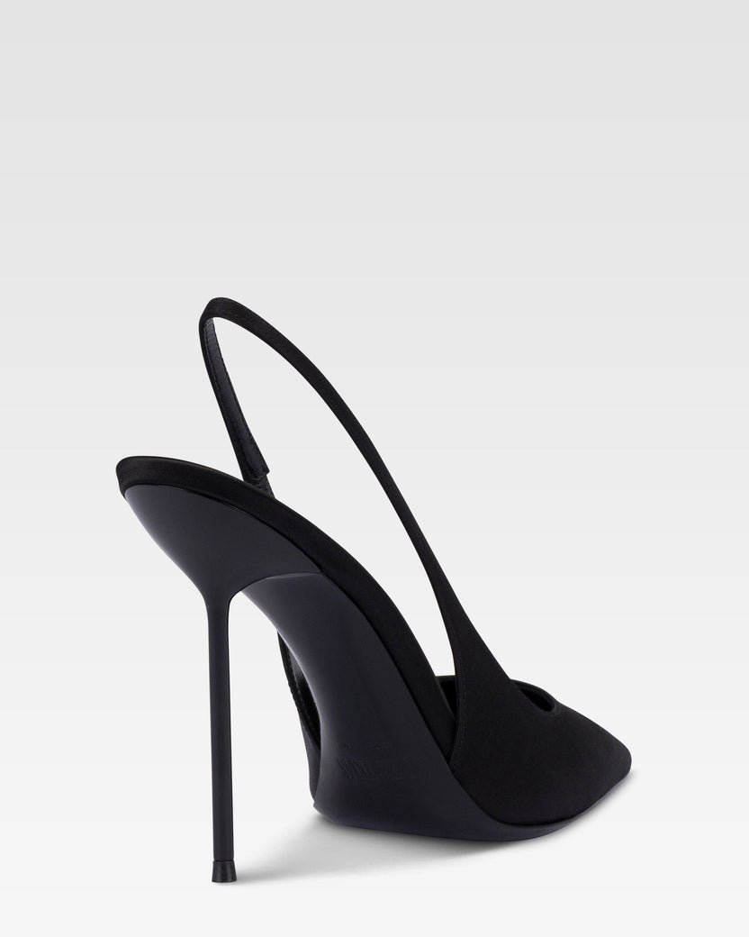 Satin slingback