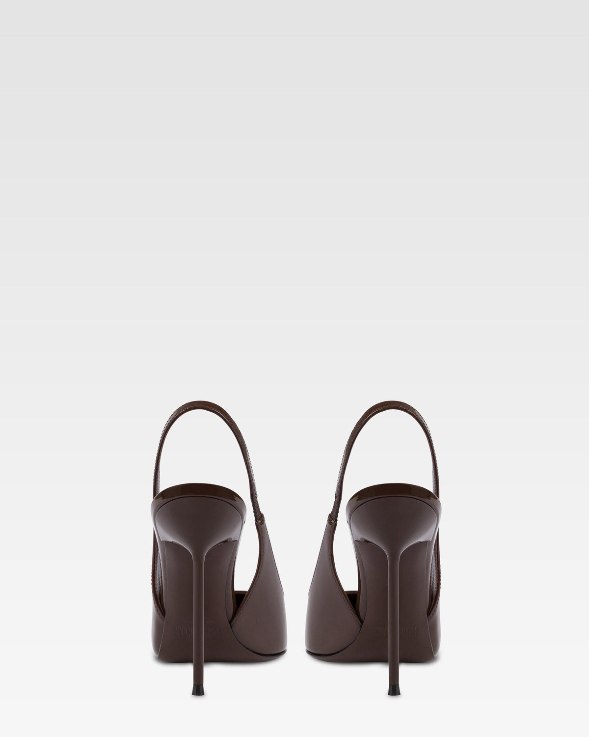 Patent leather slingback