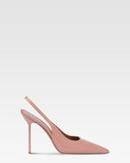 Slingbacks in pink patent