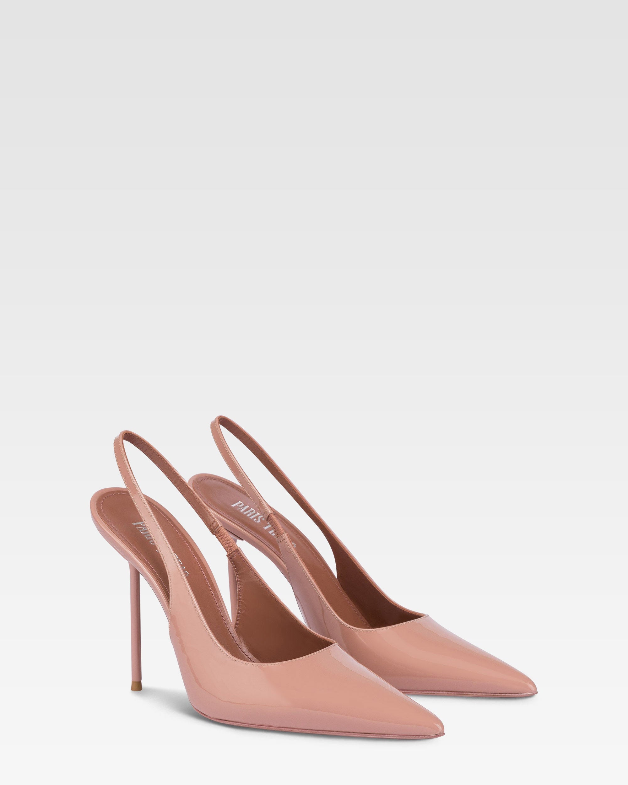 Slingbacks in pink patent