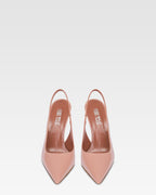 Slingbacks in pink patent