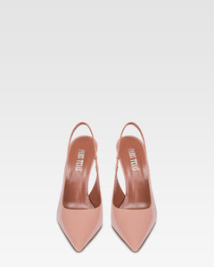 Slingbacks in pink patent