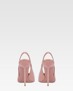 Slingbacks in pink patent