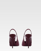 Patent leather slingback