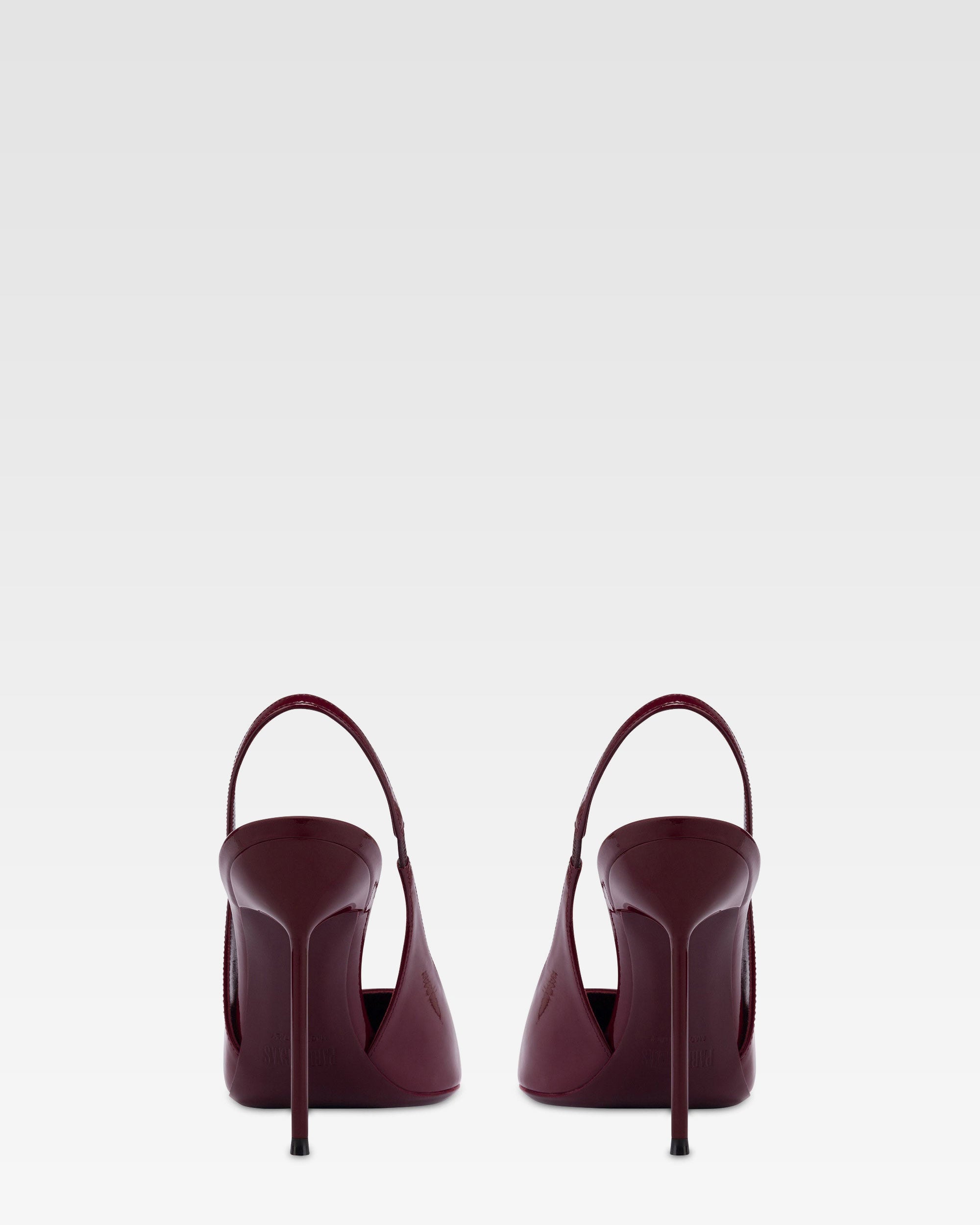 Patent leather slingback