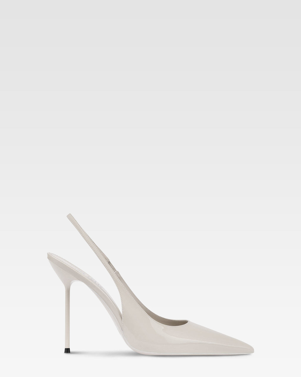 Slingbacks de charol gris