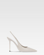 Slingbacks de charol gris