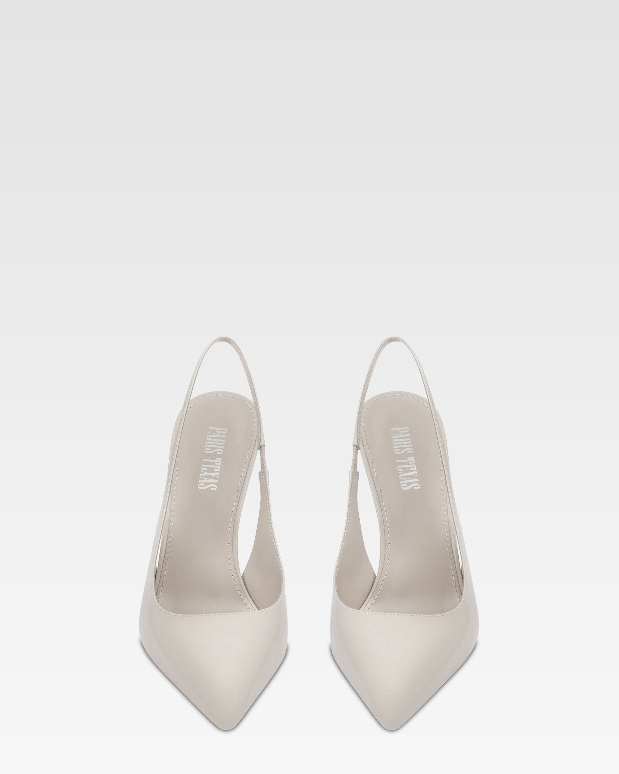 Slingbacks de charol gris