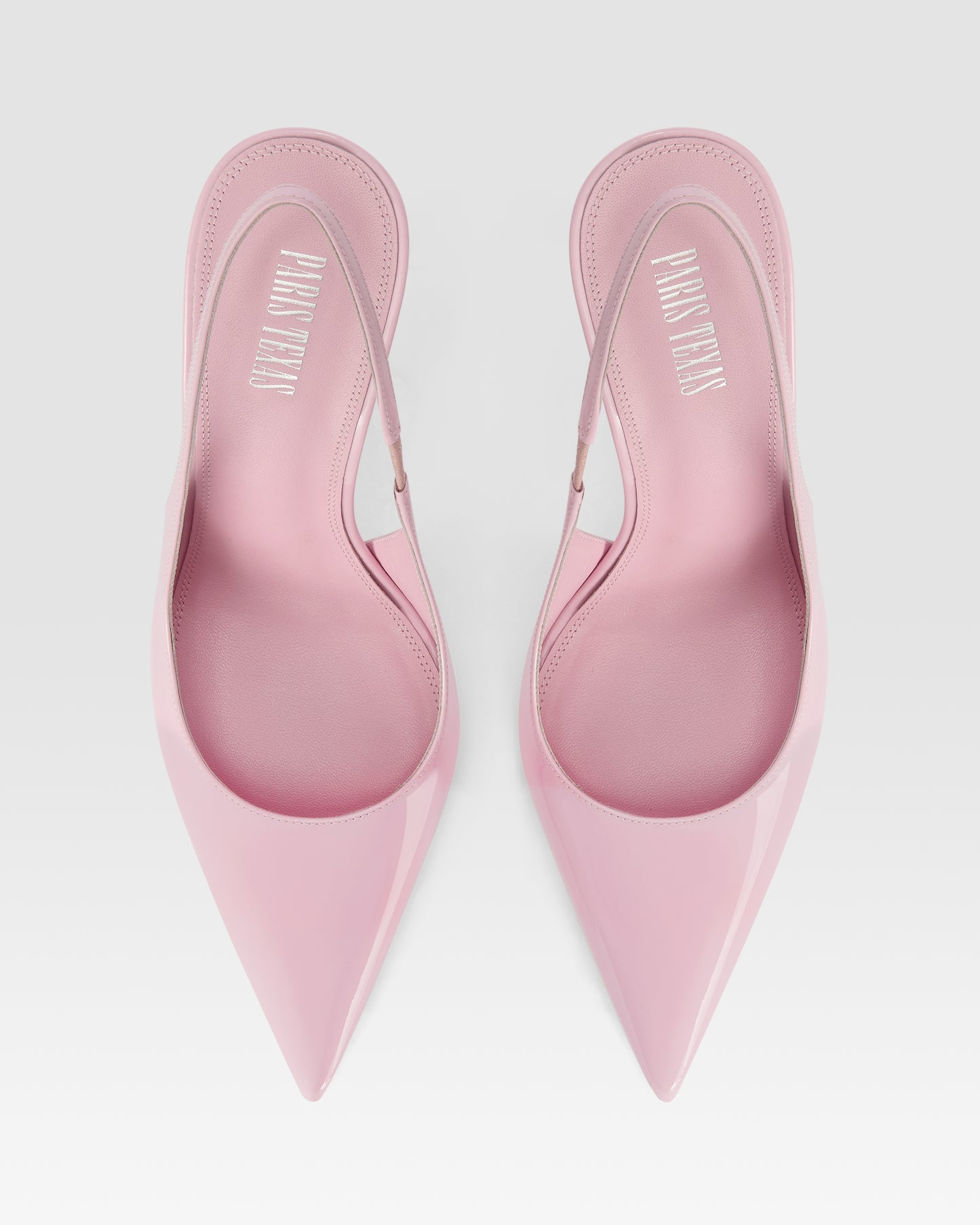 Slingbacks in petal pink patent leather