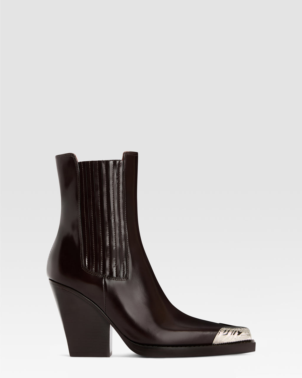 BOTIN WESTERN DE PIEL CEPILLADA CON PUNTERA METALICA