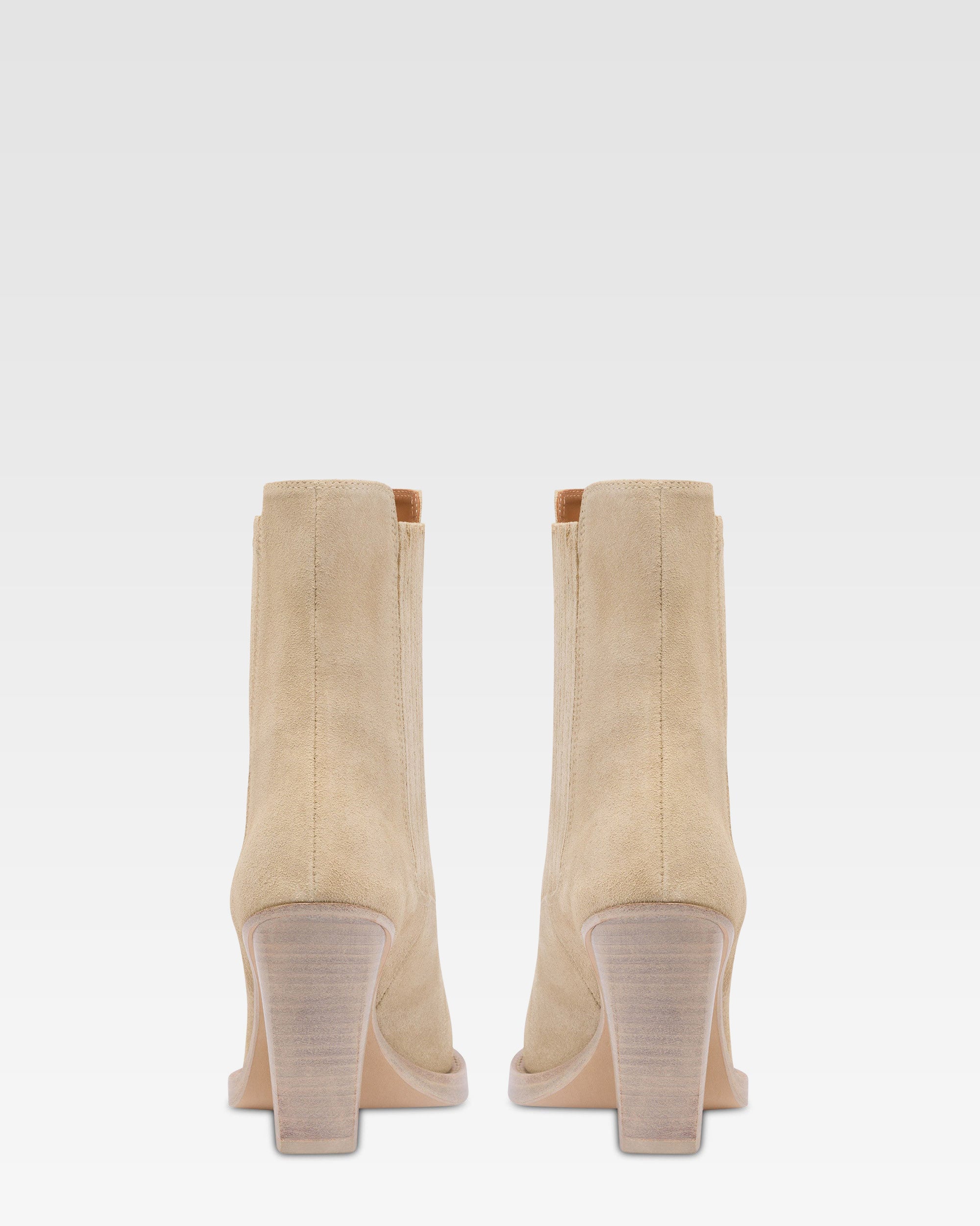 Bottes en cuir suede Angora