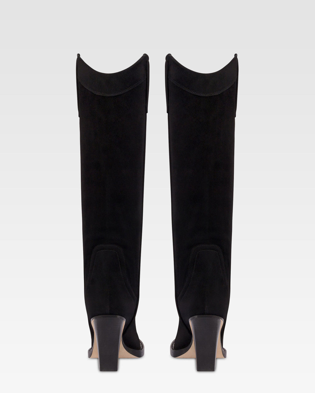 Bota tejana de ante negro