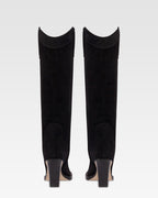 Bota tejana de ante negro