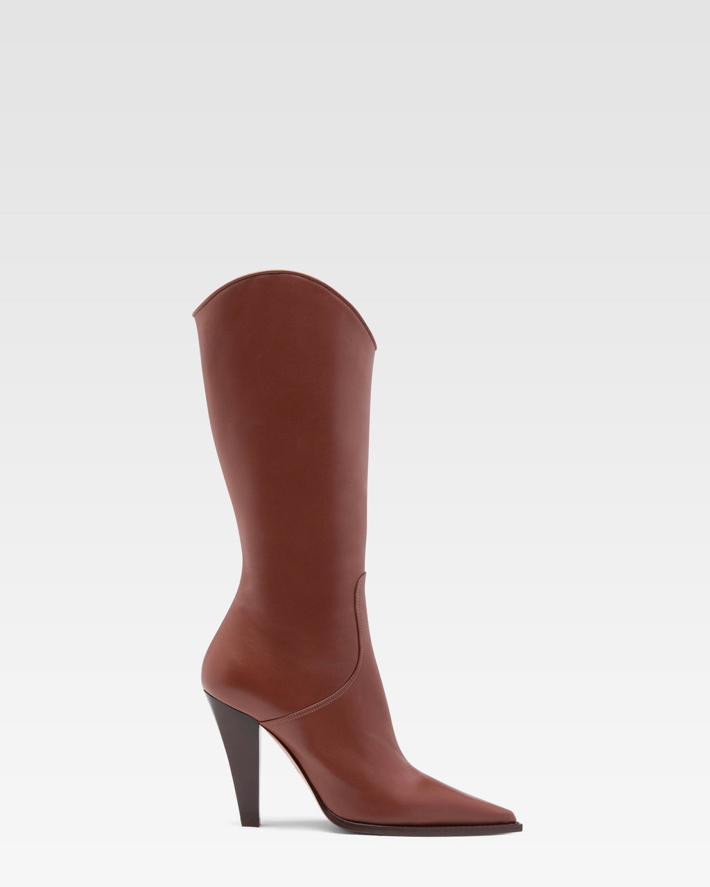 Botte en cuir marron