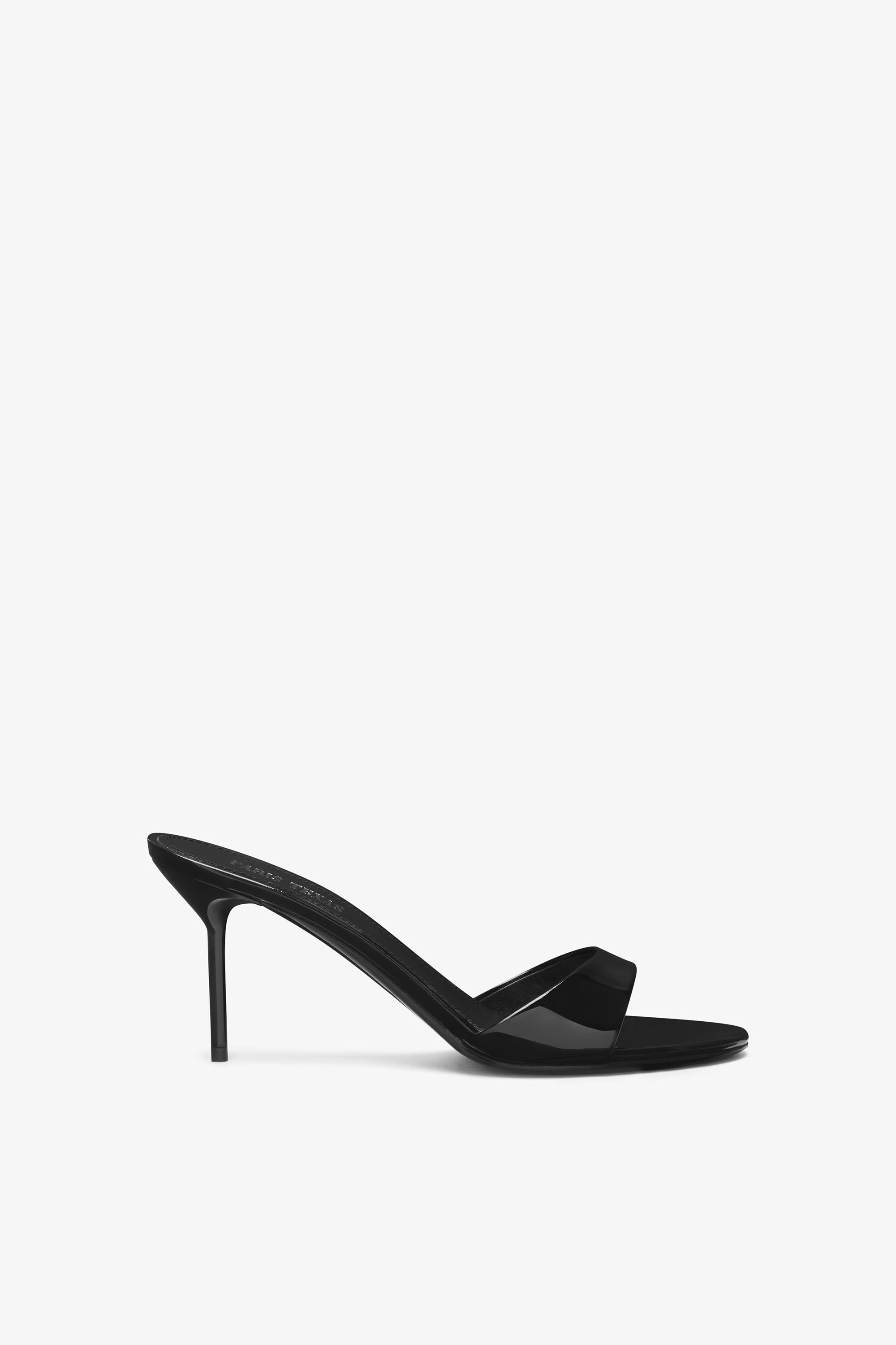 70mm Lidia Patent Leather Mules